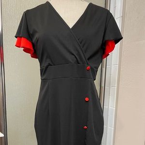 Retro design pencil dress
